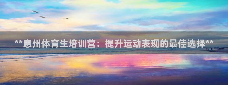 极悦平台股东有哪些：**惠州体育生培训营：提升运动表