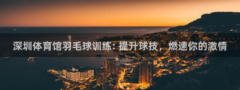 极悦官网入口登录网址：深圳体育馆羽毛球训练: 提升球