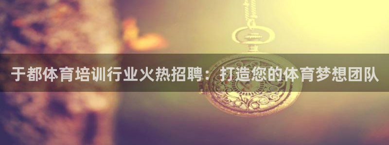 极悦娱乐代理人是谁：于都体育培训行业火热招聘：打造您